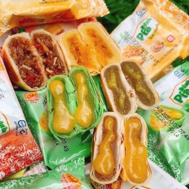 Combo Bánh Kim Sa Tân Huê Viên 10 Cái 10 Vị