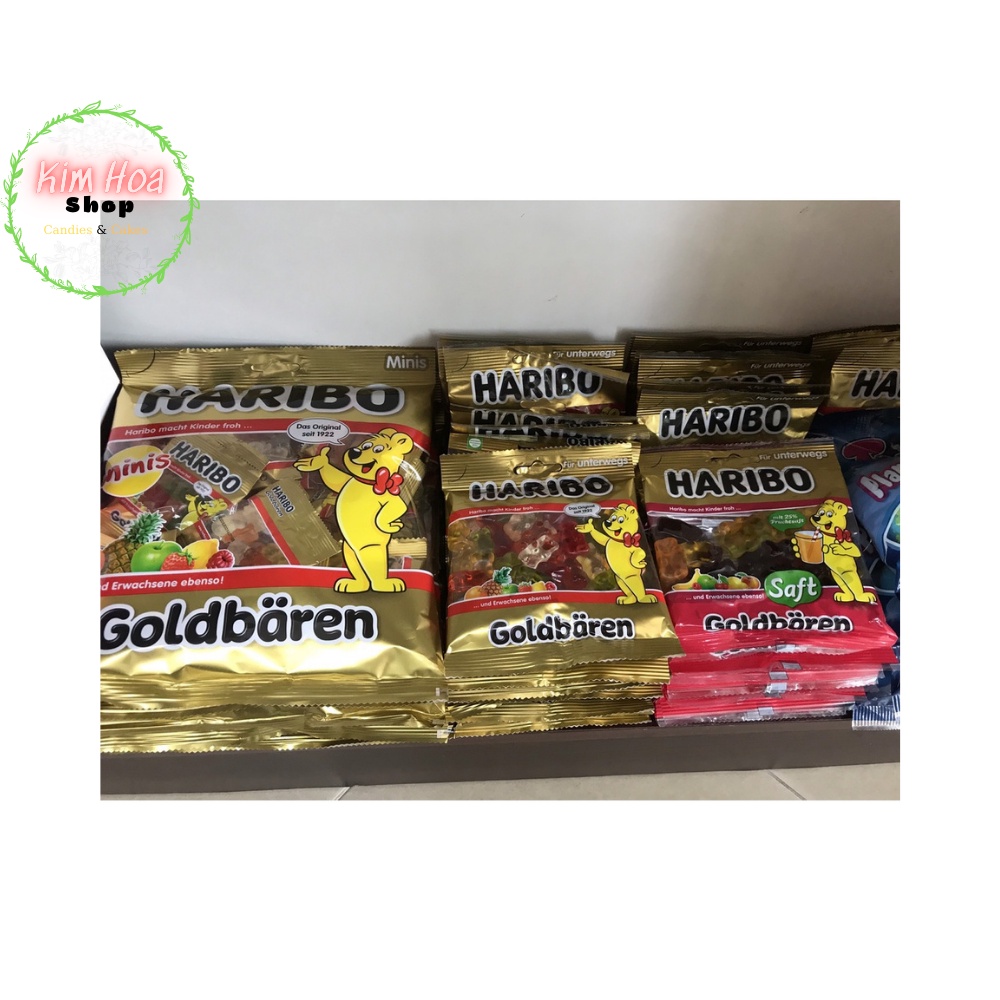 Kẹo Dẻo HARIBO Goldbaren & Roulette hương vị trái cây EU - MADE IN GERMANY