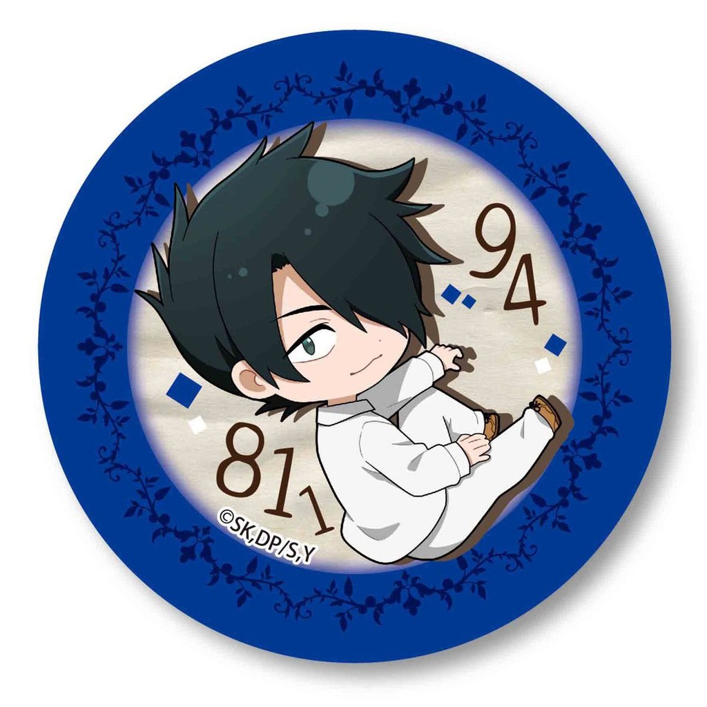 Huy hiệu cài áo IN HÌNH The Promised Neverland Miền đất hứa anime chibi dễ thương tiện lợi m2