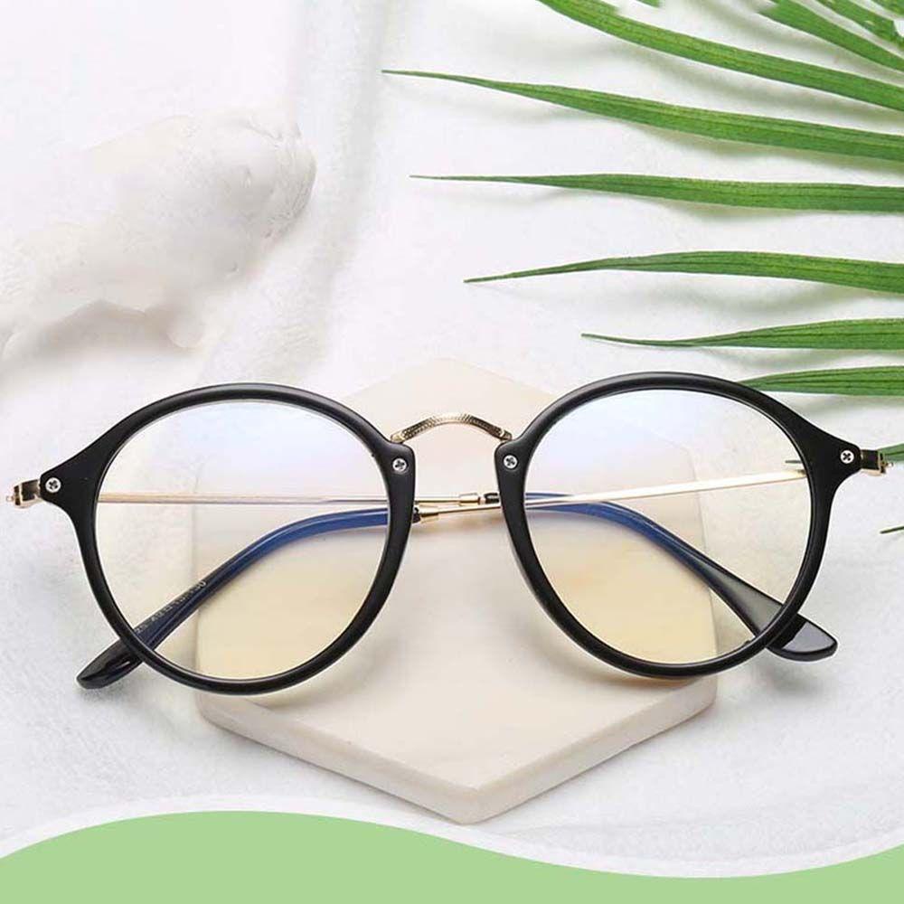Mắt Kính Chống Bức Xạ WMES15H Gọng Đen Phong Cách Hàn Quốc Cho Nữ