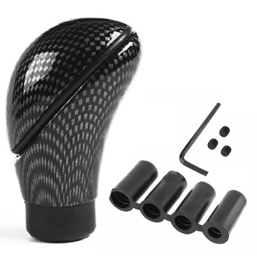 Tay Nắm Cần Số Xe Hơi Bằng Sợi Carbon Họa Tiết Hoa Văn Sang Trọng Tiện Dụng