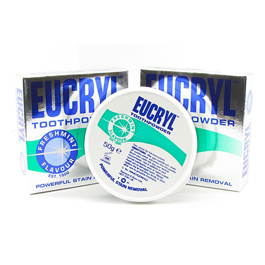 Combo 2 bột trắng răng eucryl 50g