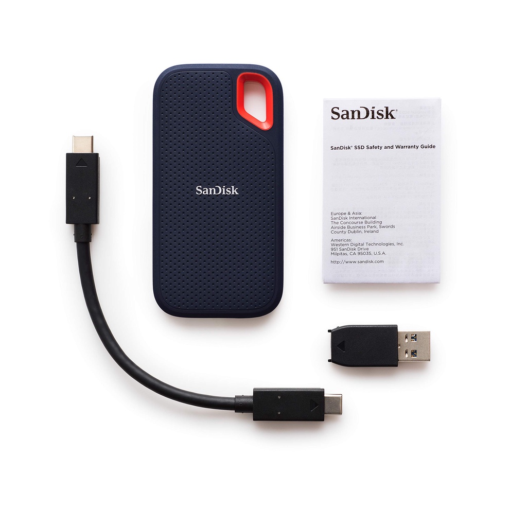Ổ Cứng Di Động SSD Sandisk Extreme E61 1TB - Tặng Kèm Bóp Chống Sốc