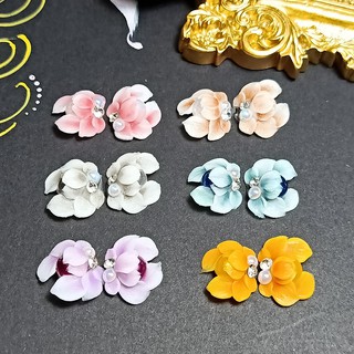 Hoa nửa ôm đá - Hoa bột đính móng HN76