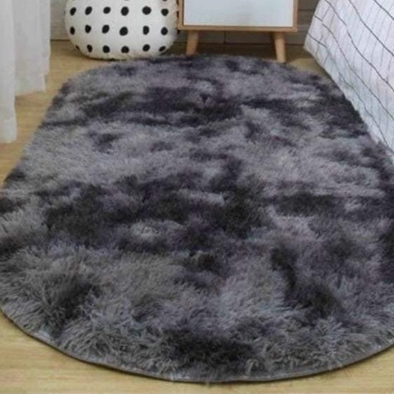 THẢM LÔNG TRẢI SÀN DECOR HÌNH OVAN (1MX1M6)