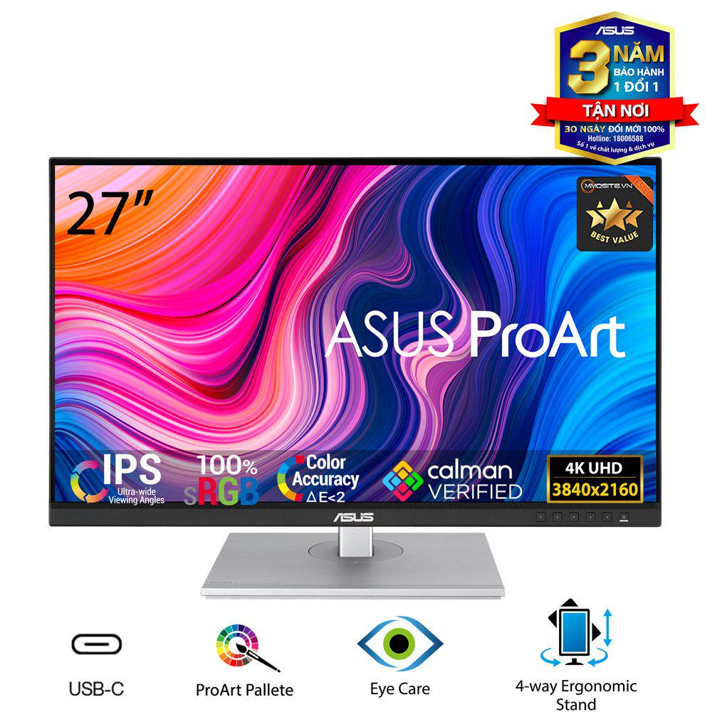 Màn Hình Chuyên Nghiệp Asus Proart PA279CV 27&quot; 4K UHD IPS 100% sRGB 100% Rec