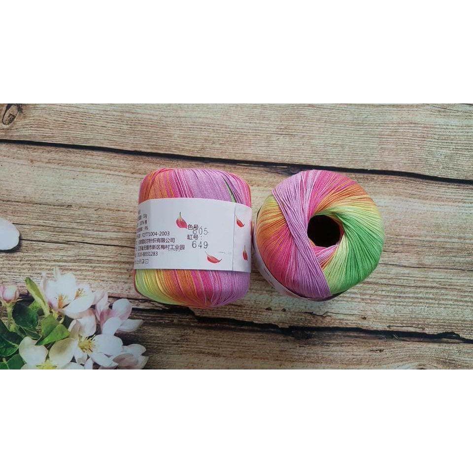 Sợi cotton loang anh đào
