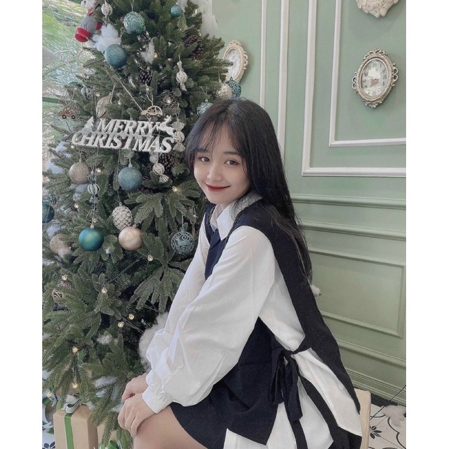 Set áo cặp + yếm ngoài