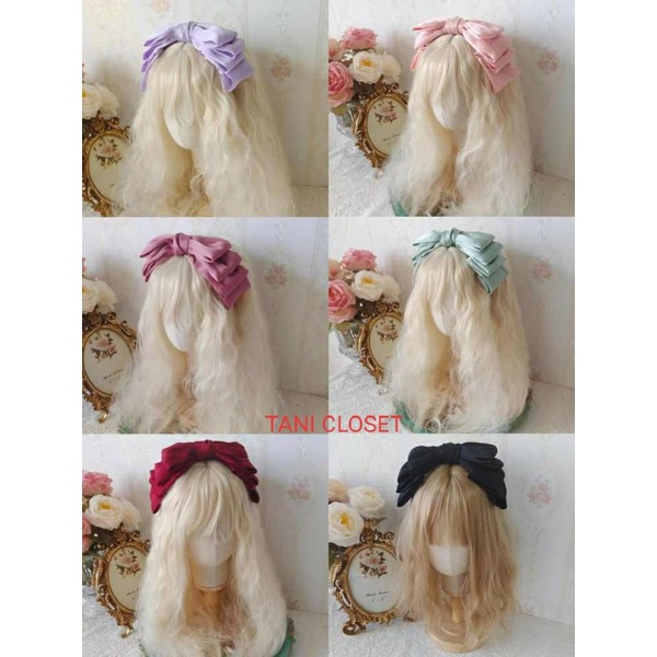 Băng Đô Lolita Nơ Phân Tầng Xinh Xắn