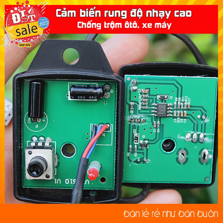 Bộ cảm biến rung độ nhạy cao - Chống trộm ôtô xe máy