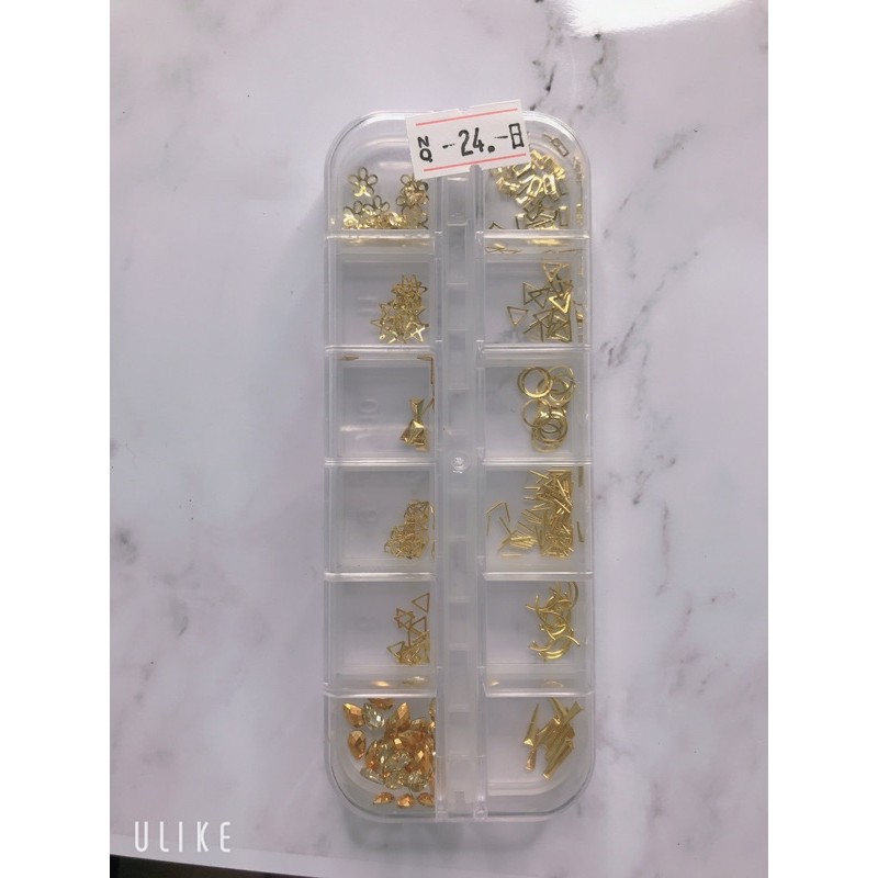 Phụu Kiện Nail - Set 8 Khay Phụ Kiện Trang Trí Móng