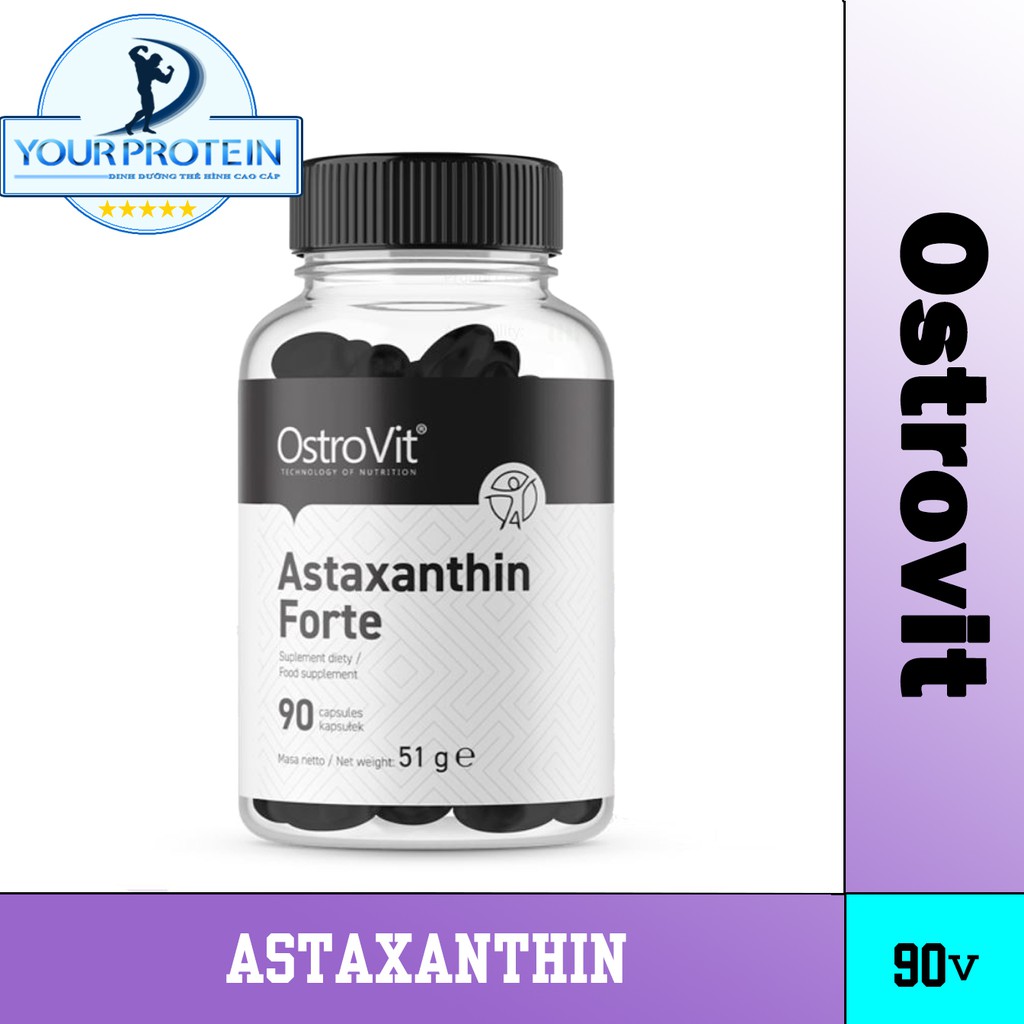 OstroVit Thực Phẩm Chống Lão Hóa - Astaxanthin Forte (90 viên)