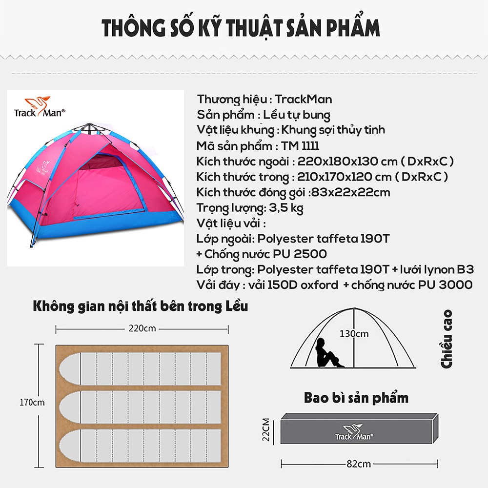 Lều tự bung Trackman TM1111