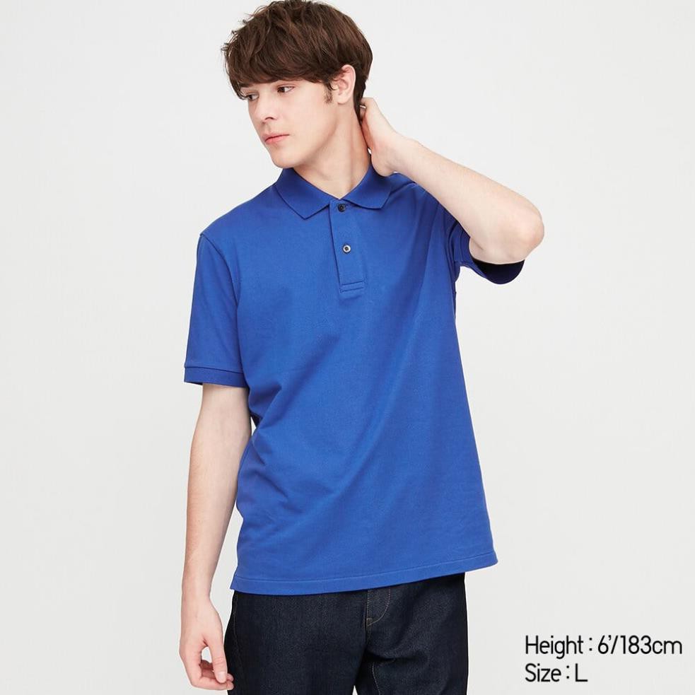 (UNIQLO Nhật chính hãng) Nam- Áo Polo ngắn tay vải Dry Pique  ྇