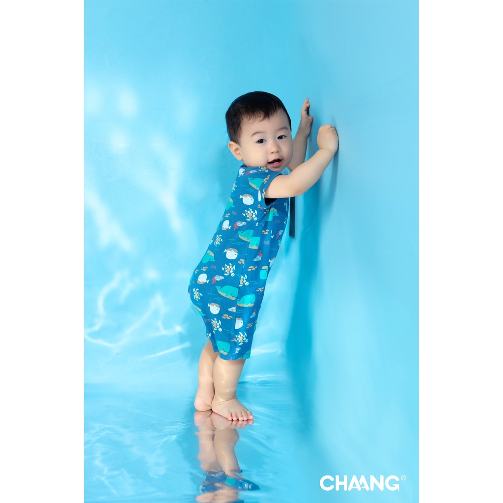 [CHÍNH HÃNG] Body cộc tay cúc vai trẻ em họa tiết The Sea Chaang