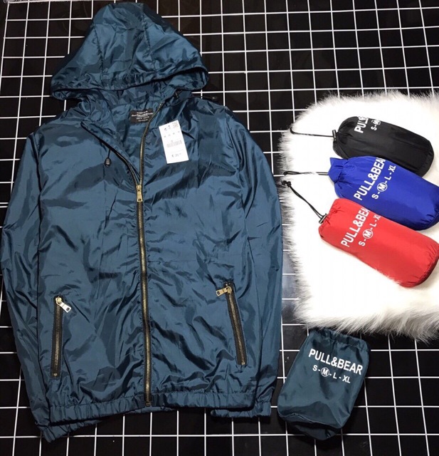Áo khoác dù túi Pull