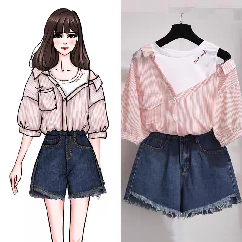 xả thanh lý lẻ size quần sooc jean Quảng Châu chất đẹp