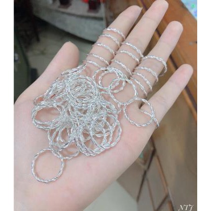 NHẪN XOẮN BẠC TA SIÊU RẺ