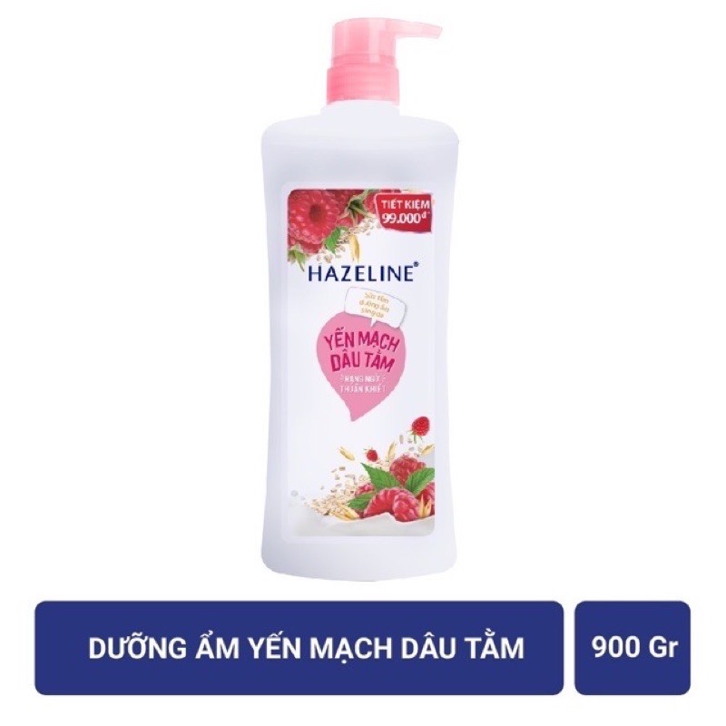 Sữa tắm Hazeline 900g matcha lựu đỏ tặng khăn cao cấp