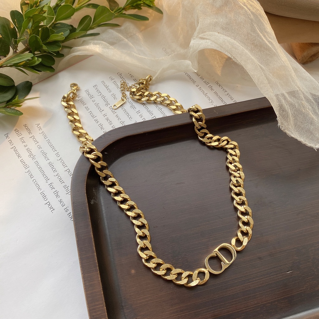 Vòng cổ choker dây xích CD mẫu hot độc quyền