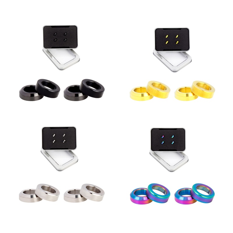 Bộ 4 Vòng Đệm Phanh Đĩa Bằng Titan M6 Dành Cho Xe Đạp Leo Núi