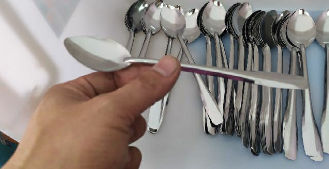 10 muông inox size pha cafe đá.