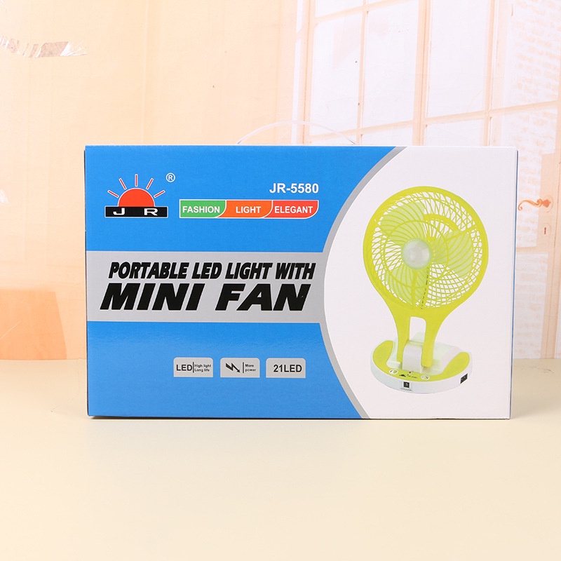 Quạt mini gấp gọn có móc treo tường, quạt tích điện để bàn kho sỉ mb