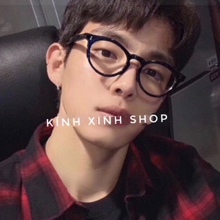 Kính gọng Mắt tròn nhỏ bản nhựa