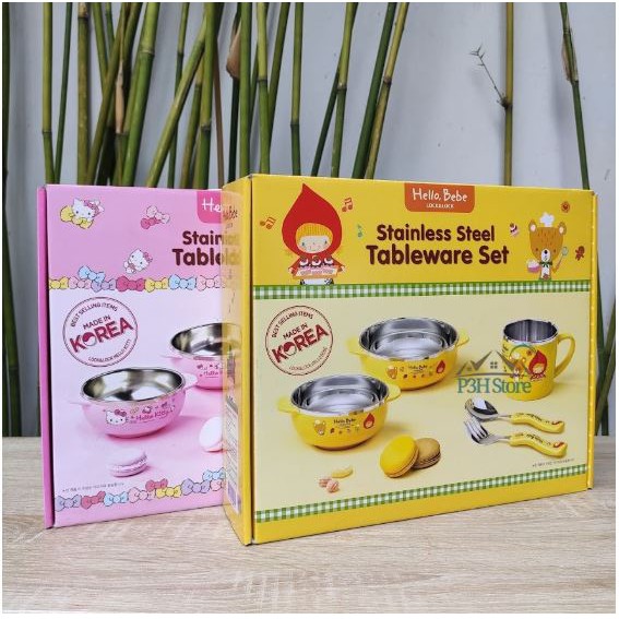 Bộ bàn ăn hello bebe Lock&Lock