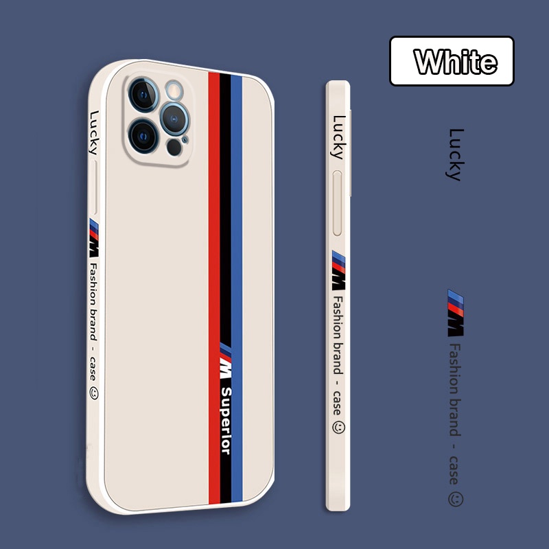 Tide brand side track Casing for VIVO X60 X50 X30 Pro X27 X23 V11i IQoo Neo 3 5 phone case hit color INS Square Fashion Side Printing silicone TPU Protective Cover