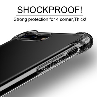Ốp Điện Thoại Silicon Trong Suốt Chống Sốc Bảo Vệ Camera Cho iPhone13 12 11 Pro Max X XR XS Max 13 12 Mini 6 6S 7 8 Plus