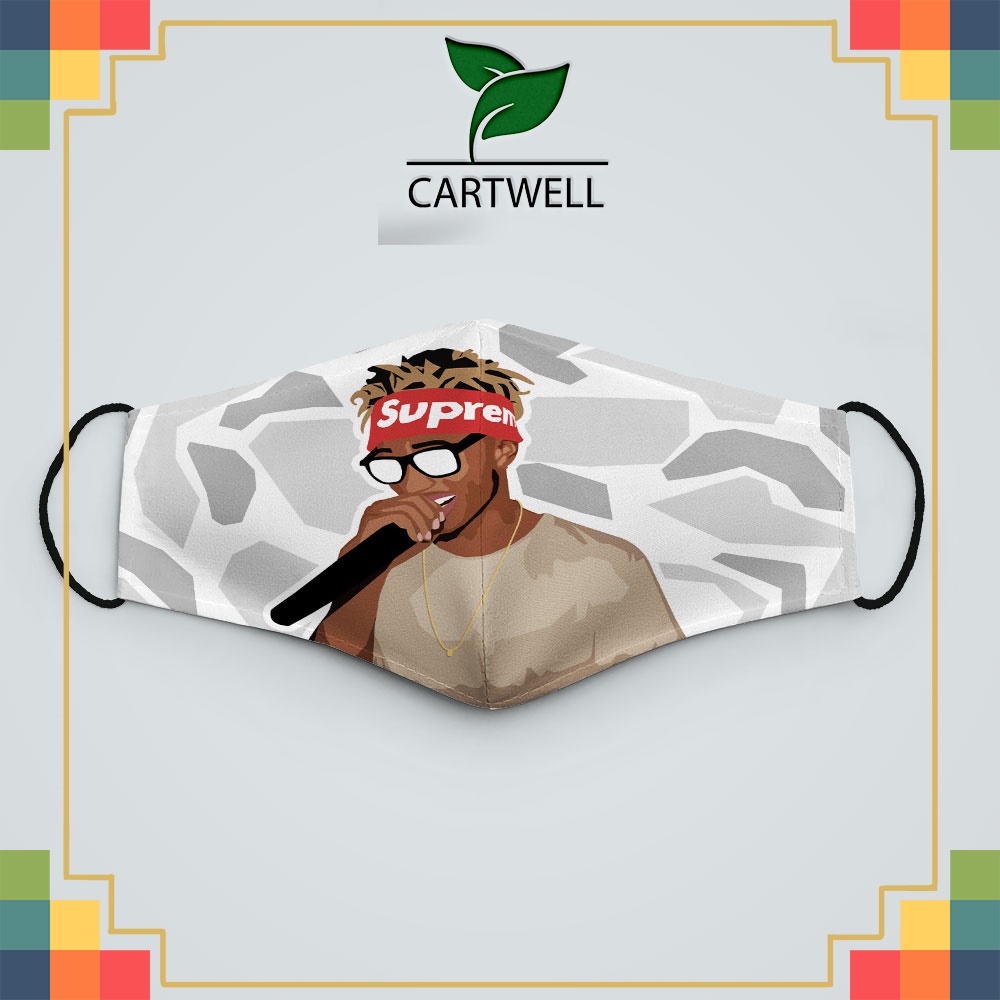 Khẩu trang vải eco mask S.u.p.r.e.m.e_3535 CARTWELL dây đeo mềm chuyên dụng đeo thoải mái không đau tai thoáng khí