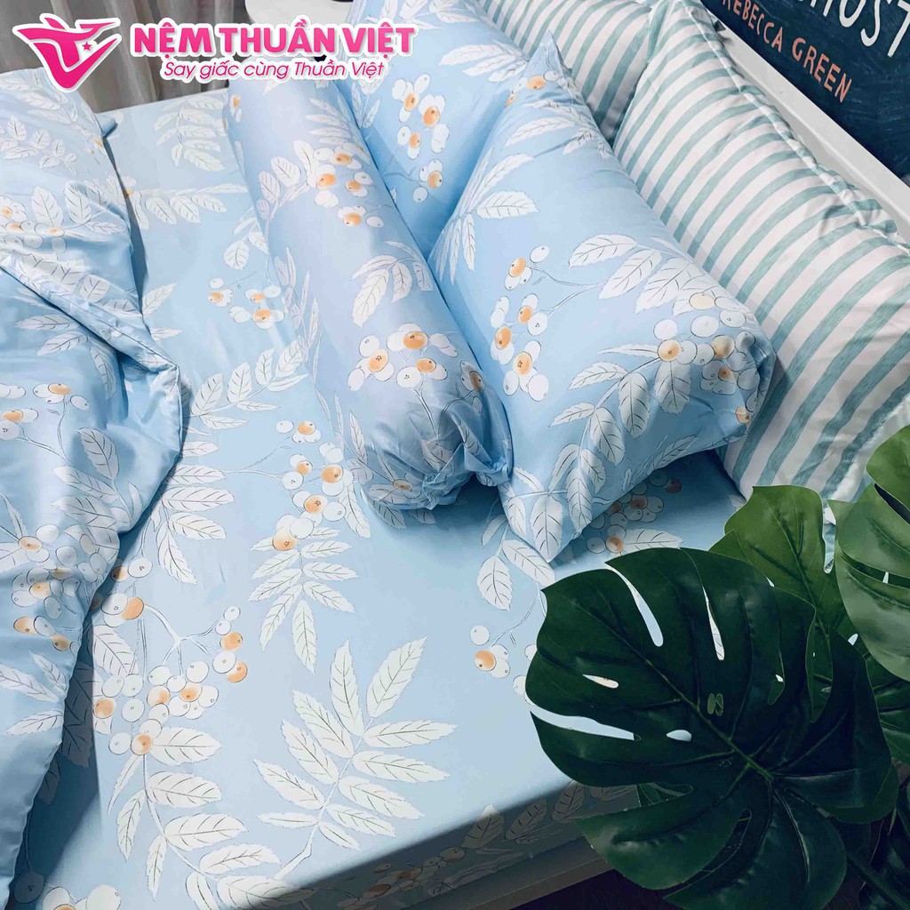 [Hàng Tặng Không Bán] Bộ Drap 4 Món Cotton Tencel Thuần Việt Cao Cấp - Mẫu Ngẫu Nhiên