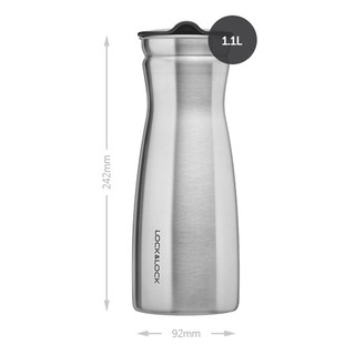 Bình Nước Thép Không Gỉ Lock&Lock LHC7014 (1.1L) - Bạc