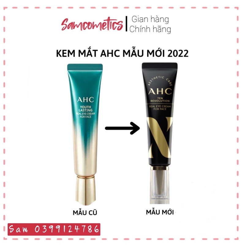 Kem Mắt AHC Time Rewind Real Eye Cream For Face 2022