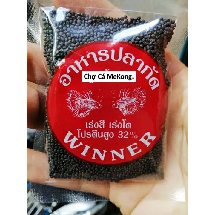 Thức ăn cho cá 7 màu -lăng quăng sáy khô gói 20g