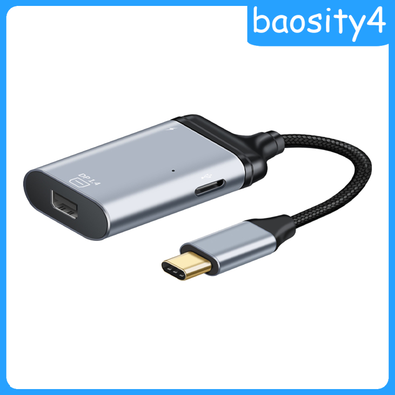 [baosity4]Portable 4 in 1 4K Cable USB 2.0 Type C to HDMI Adapter Mini Hub VGA DP for  Pro HDMI to USB C Adapter