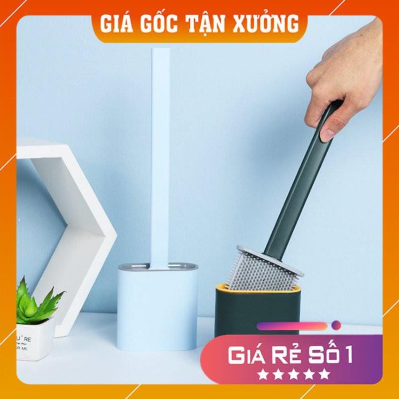 [Freeship] Bộ cọ nhà vệ sinh, cây cọ toilet, chà bồn cầu có nắp đựng