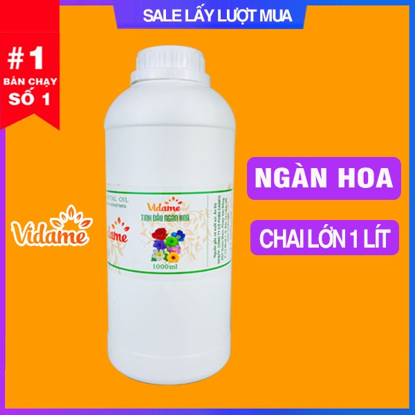 [GIÁ SỈ] 1 Lít Tinh Dầu Ngàn Hoa VIDAME - HÀNG CÔNG TY nhập khẩu ẤN ĐỘ có kiểm định COA, hương hoa thơm mát, nhẹ nhàng