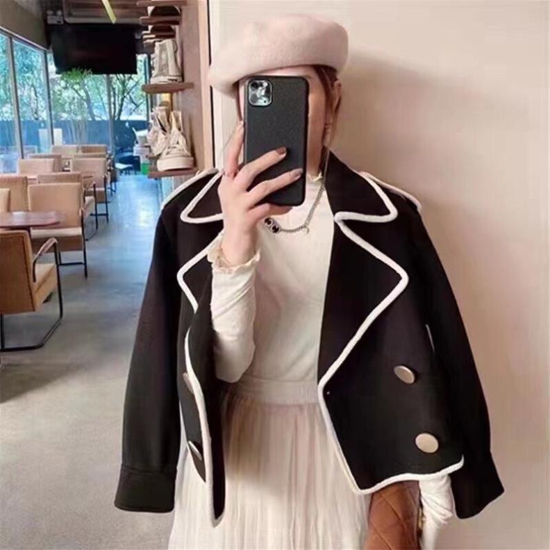 [ 𝐅𝐑𝐄𝐄 𝐒𝐇𝐈𝐏 ] ÁO DẠ CỔ VEST MÍ VIỀN SIÊU XINH