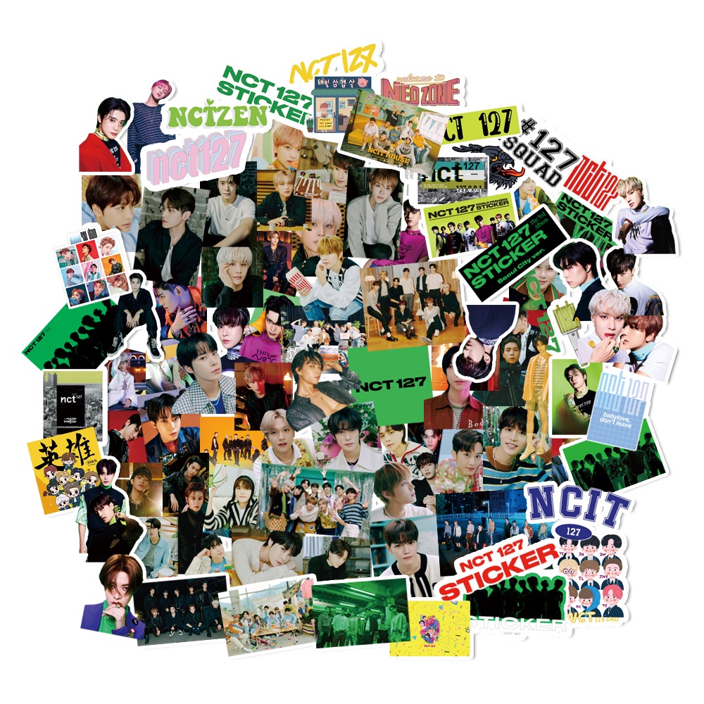 Miếng dán trang trí điện thoại/laptop hình album JAEHYUN JAEMIN DOYOUNG NCT127