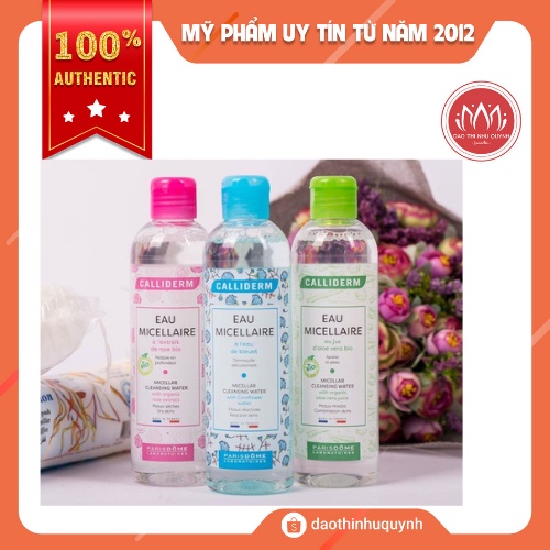 [Xả lỗ] Nước Tẩy Trang Calliderm Eau Micellaire Pháp 250ml - 500ml Date T10/2022