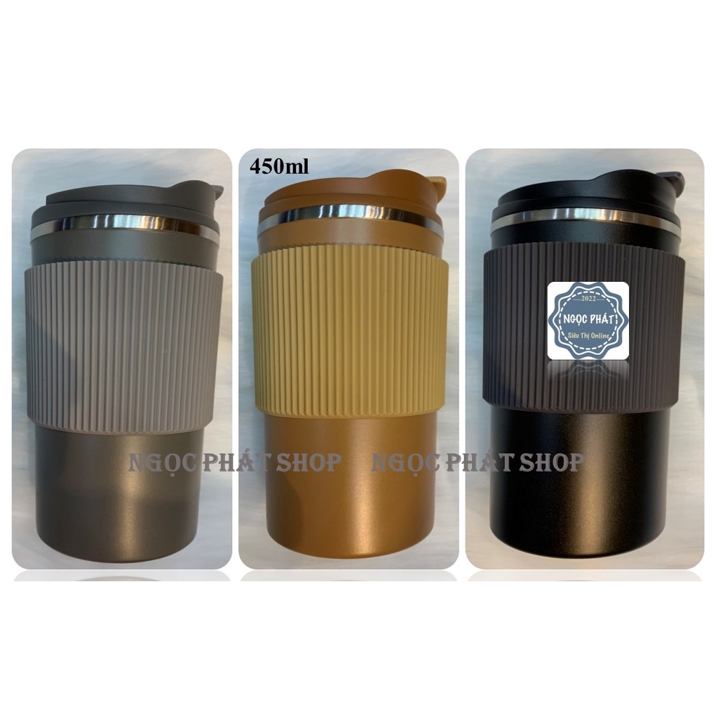 [PHONG CÁCH] Ly giữ nhiệt, Ly Cafe Inox 304, dung tích 450ml CY-051