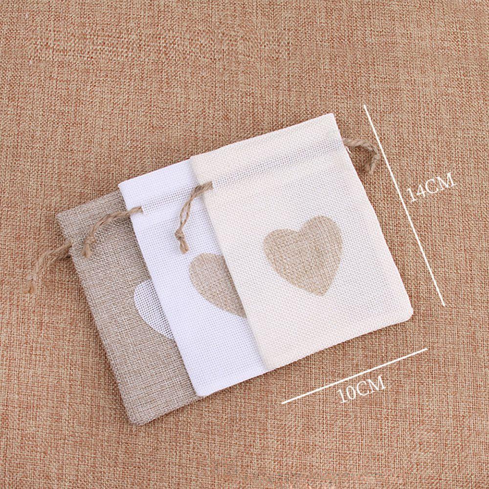 Bộ 10 Túi Dây Rút Đựng Quà Chống Bụi Bằng Vải Bố