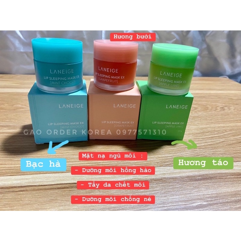 Mặt nạ ngủ môi Laneige Lip Sleeping Mask 3g - 20g