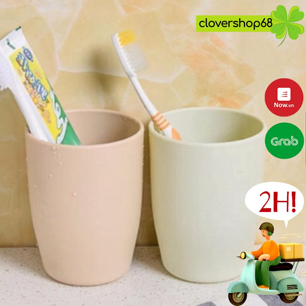 Cốc nhựa đánh răng chịu nhiệt  🍀 Clovershop68 🍀