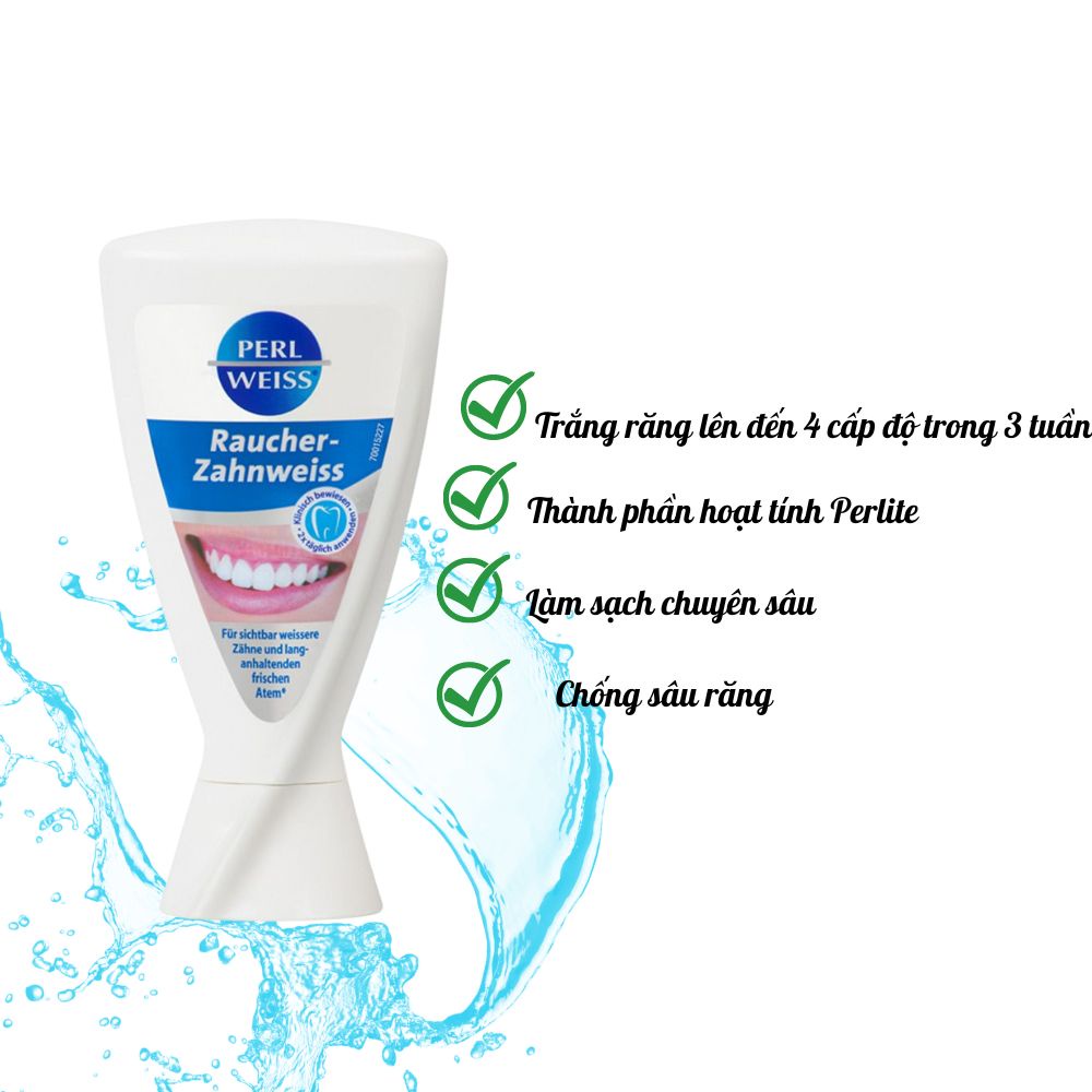 Kem đánh trắng răng Perl Weiss Đức Hiệu quả 3 in1, làm trắng nhanh chóng - Shop Lavenic