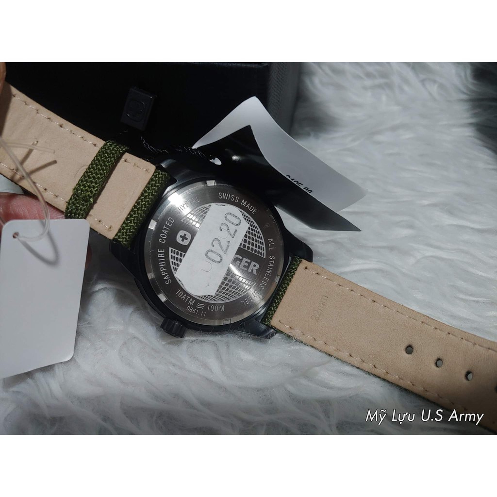 Đồng hồ nam Wenger Swiss Military Black Night - Đồng hồ quân đội