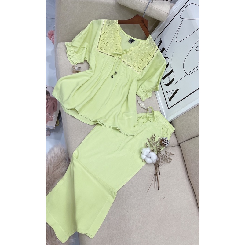 BỘ LỮNG CỔ REN CHẤT TOLE LANH HÀNG VNXK