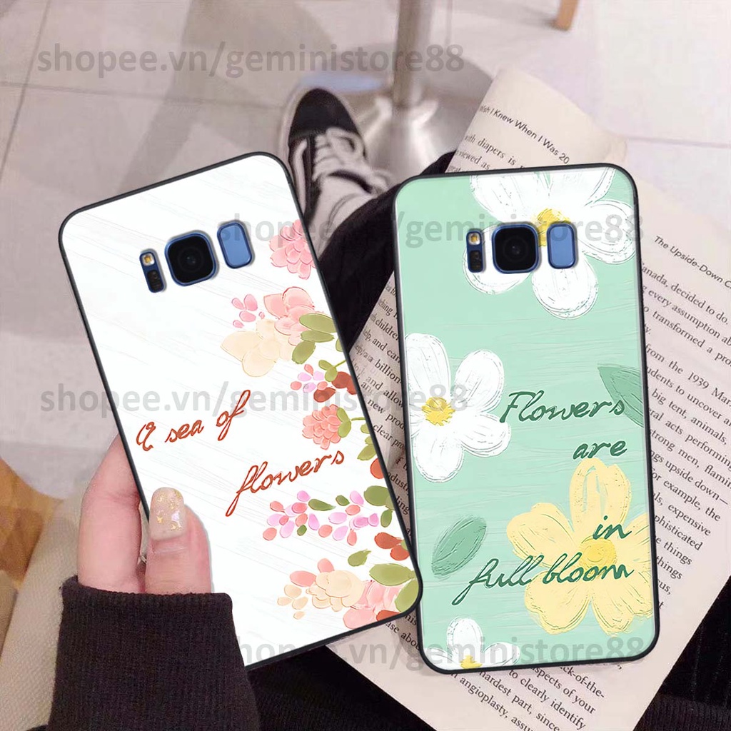 Ốp Samsung S8 / S8 Plus / S8+ in hình hoa lá nhiều màu sắc siêu đẹp, siêu xinh, siêu cá tính